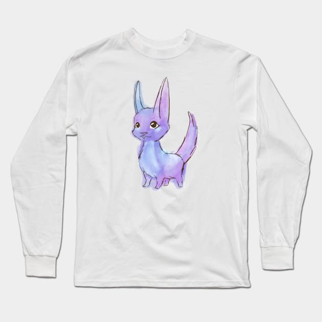 Galaxy Baby Fox Long Sleeve T-Shirt by meowzylu111